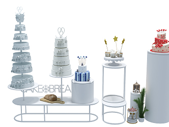 Modern Meichen Cake Window 3d model