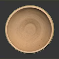Round Hand Carved Ceramic Bowl With Smooth Surface And Artisan Craftsmanship 3d model