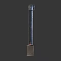 Industrial Metal Pipe Structure With Wooden Box And Red Control Knob