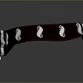 Stylish Dark Brown Leather Belt With Red Lining And Silver Decorative Buckle