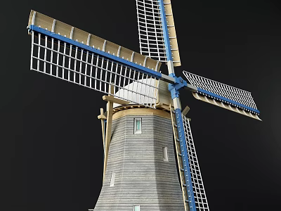 modern windmill 3d model