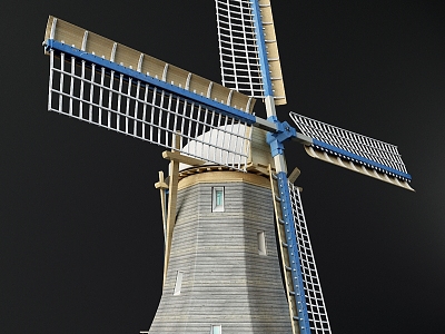 modern windmill 3d model