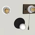 Modern light bulb wall lamp wall lamp simple wall lamp 3d model