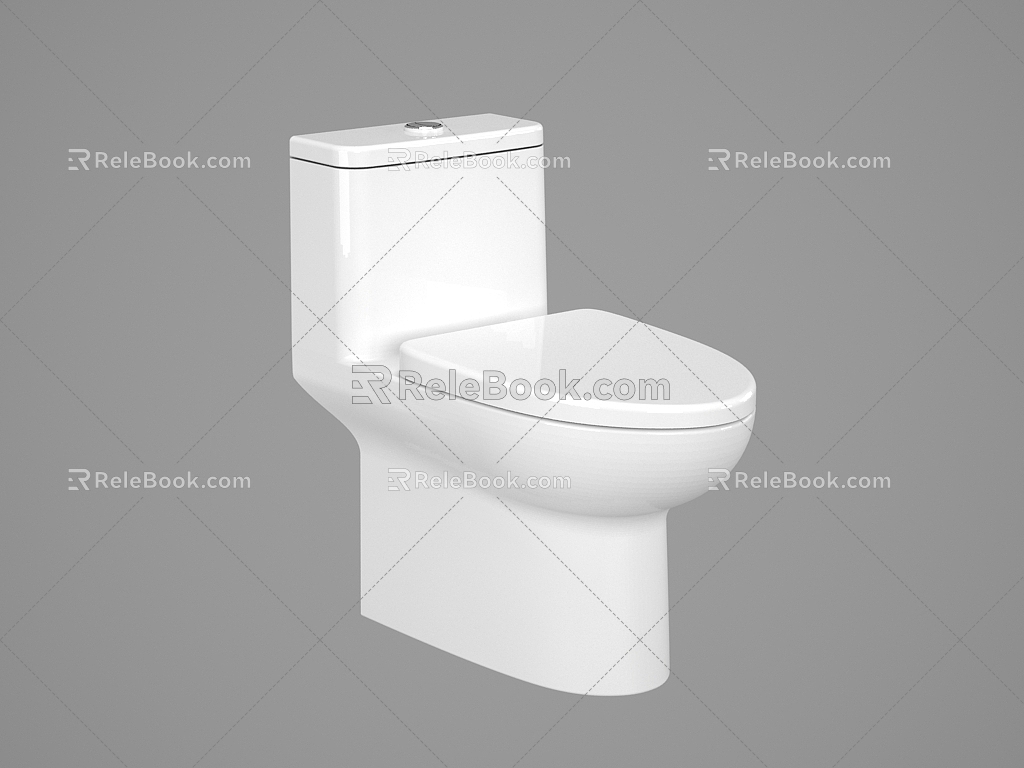 Modern toilet 3d model