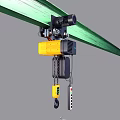 EGLUND Industrial Electric Hoist With Yellow Black Design And Remote Control