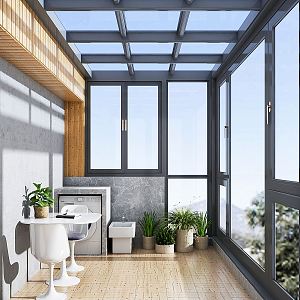 Modern Sun Room 3d model