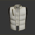 Vest waistcoat cotton waistcoat down waistcoat down jacket thick waistcoat winter coat cotton coat 3d model