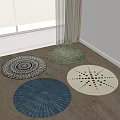 Round carpet 3d model