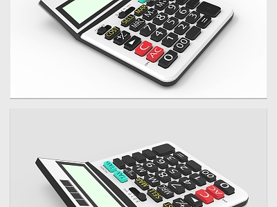 Modern Calculator Black and White Stationery Simple Calculator model