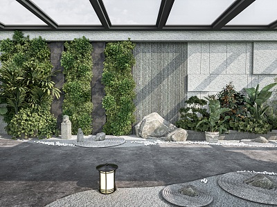 Modern Sun Room Roof Garden Courtyard Garden model