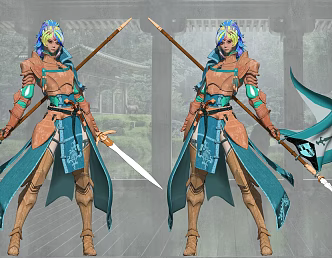 Game Character cosplay Flower Knight Toy Handset 3d model