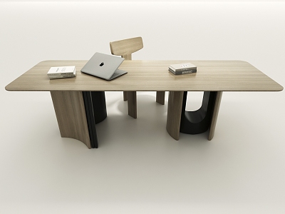 Middle Style Desk 3d model