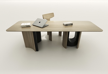 Middle Style Desk 3d model