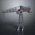 Industrial Tower Crane As Heavy Duty Construction Lifting Equipment With Metal Boom And Stable Base