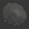 Gray Industrial Material Sample Featuring Fine Mineral Particles And Textured Surface 3d model