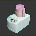 White Industrial Equipment With Control Panel Digital Display And Operation Buttons