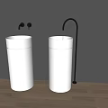 Modern wash basin column basin floor basin faucet wash basin wash basin vertical basin wash basin 3d model