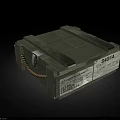 Military Weapon Storage Crate With Green Wooden Body SAGTA Label Rope Binding And Text Details