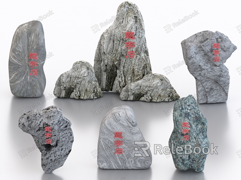 Landscape Stone Fake Stone Inscription Stone Engraving Stone Entrance Landscape Stone Landscape Stone model