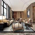 Elegant Modern Hotel Lobby Interior With Marble Flooring And Reception Desk