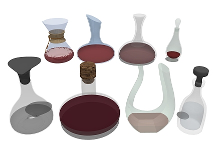 Glass Decanter 3d model