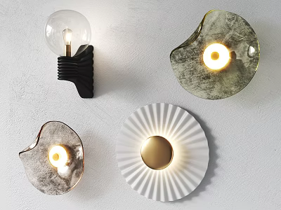 Modern Wall Lamps With Various Unique Designs For Stylish Home Decor 3d model