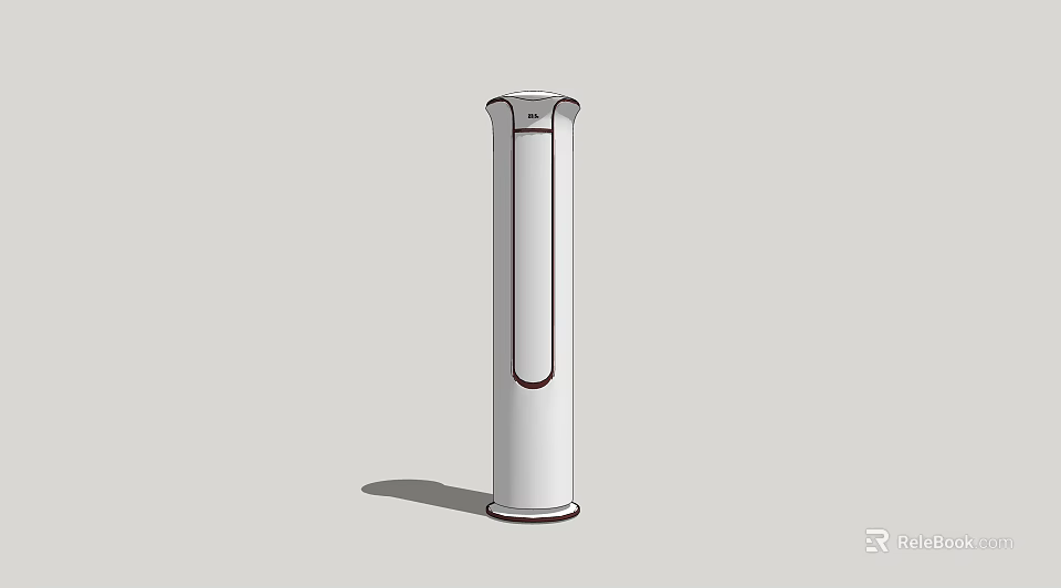 Modern Sleek White Tower Air Conditioner Fan With Vertical Design For Home Use 3d model 