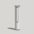 Modern Sleek White Tower Air Conditioner Fan With Vertical Design For Home Use