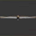 Crossbow With Wooden Body Metal Bow Arms And Mechanical Trigger System