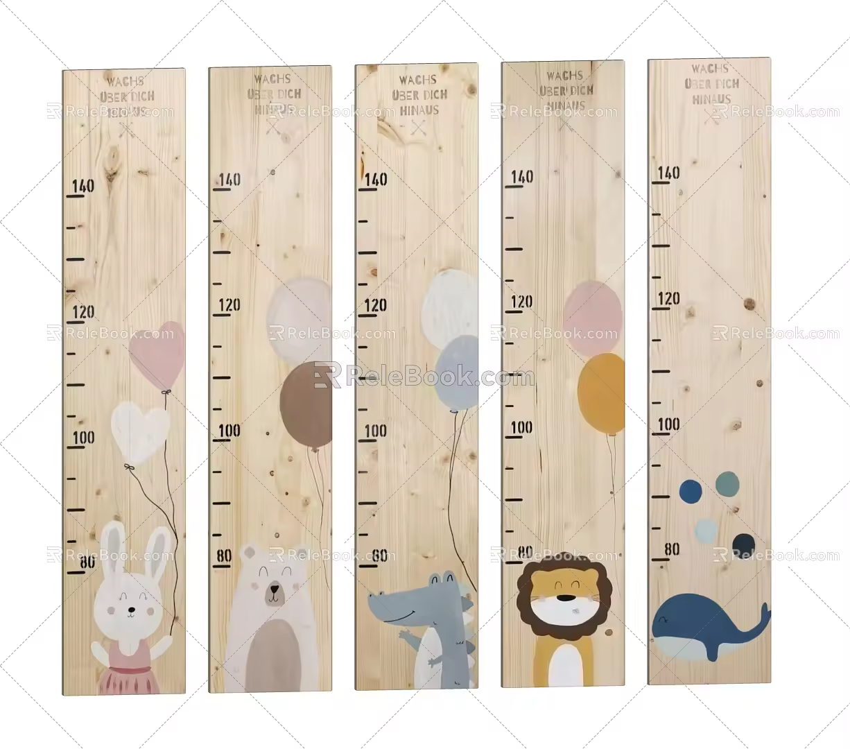 Modern height measurer children's measuring equipment children's height measurer 3d model