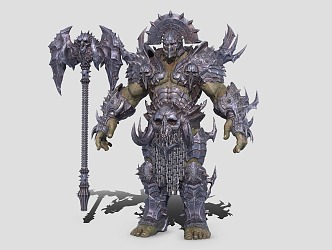 Horde Orc Warrior Orc Commander 3d model