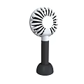 Handheld Portable Air Cooler Fan With Gray White Design And Stable Base
