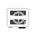 Public Facility Ceiling Mounted Exhaust Fan With Efficient Ventilation Grille System