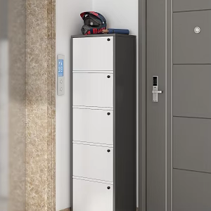 Modern Shoe Cabinet Shoe Rack Entry Door Shoe Rack 3d model