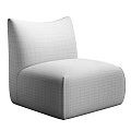 Beige Green Brown Accent Chair With Soft Fluffy Fabric Modern Design