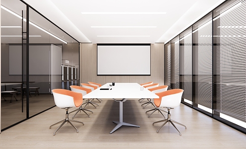 Modern Meeting Room Meeting Table and Chair 3d model