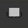 EcoCharge Electric Vehicle Charger With White Green Design Digital Display And Dual Ports