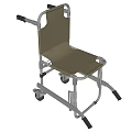 Folding Medical Wheelchairs in Green and Black with Portable Mobility Design and Wheels