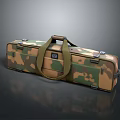 Camouflage Military Style Travel Suitcase With Durable Carry Handle And Canvas Material