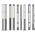 Stylish Outdoor Lights With Various Modern Column Designs And Decorative Shapes