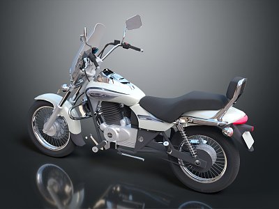 Modern motorcycle two-wheeled motorcycle 3d model