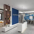DAYON Doors and Windows Modern Showroom With Glass Entrance Display Area And Green Plants