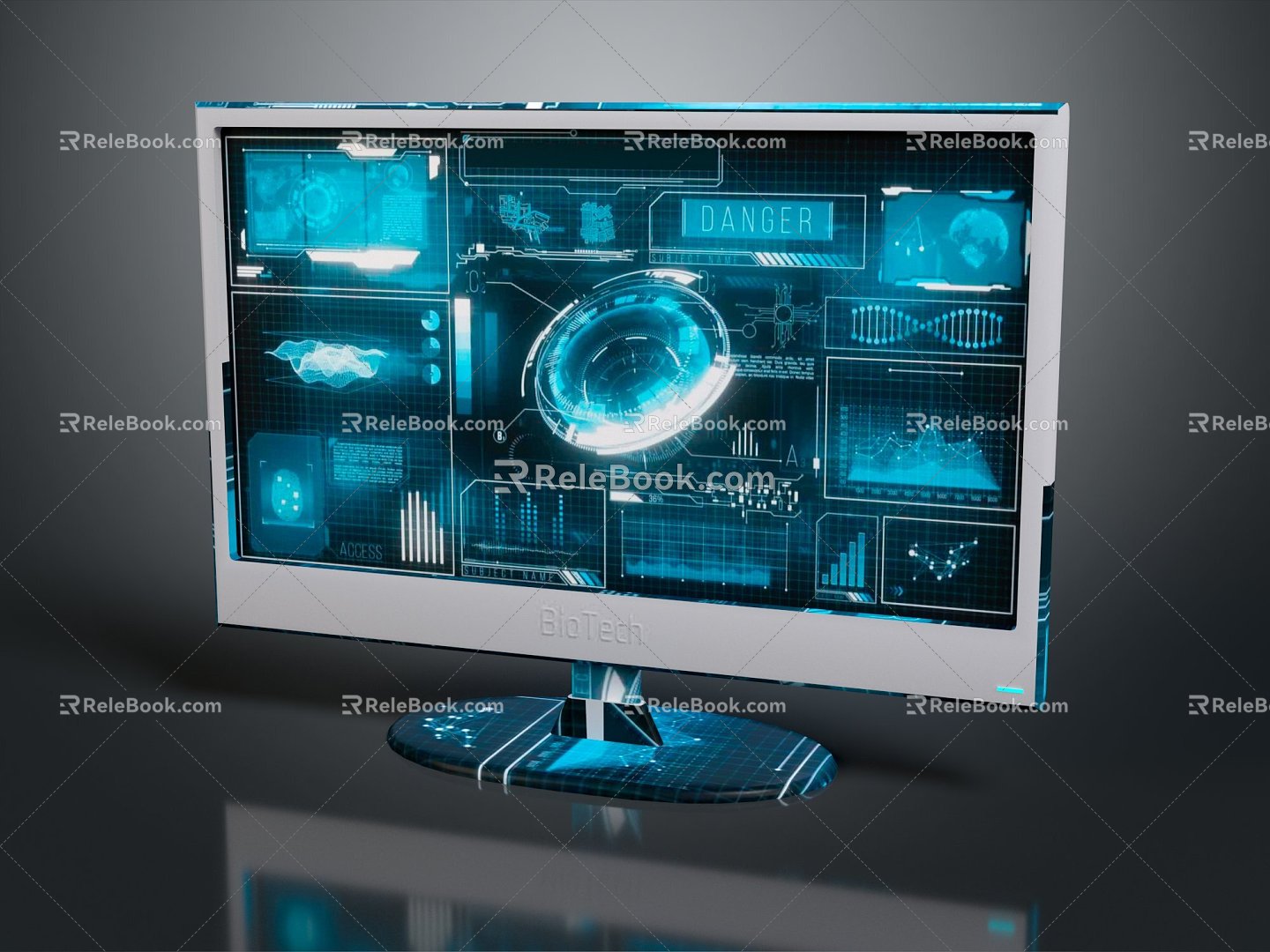 Modern display sci-fi panel sci-fi instrument sci-fi device sci-fi controller 3d model