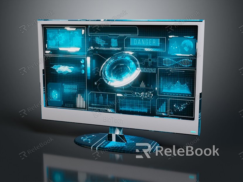 Modern display sci-fi panel sci-fi instrument sci-fi device sci-fi controller model