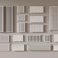 White Radiators With Different Designs For Home Interior Heating Solutions 3d model