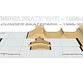 Blunder Skatepark 199 Design Layout With Various Ramps And Structures 3d model