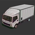 White Commercial Box Truck With Modern Exterior For Delivery And Cargo Transport Services