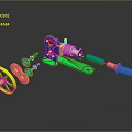 Colorful Modern Lighting Fixture Set with Assorted Shapes and Vibrant Components