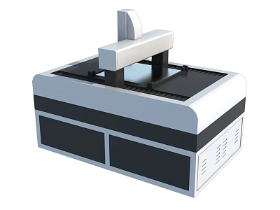 Industrial Laser Cutting Machine With High Precision Metal Cutting Table For Manufacturing 3d model