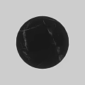 Black Marble Sphere Component With Surface Cracks And Marble Texture Background